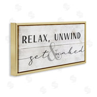 Stupell Studio | Relax Unwind & Get Naked