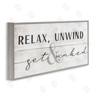 Stupell Studio | Relax Unwind & Get Naked