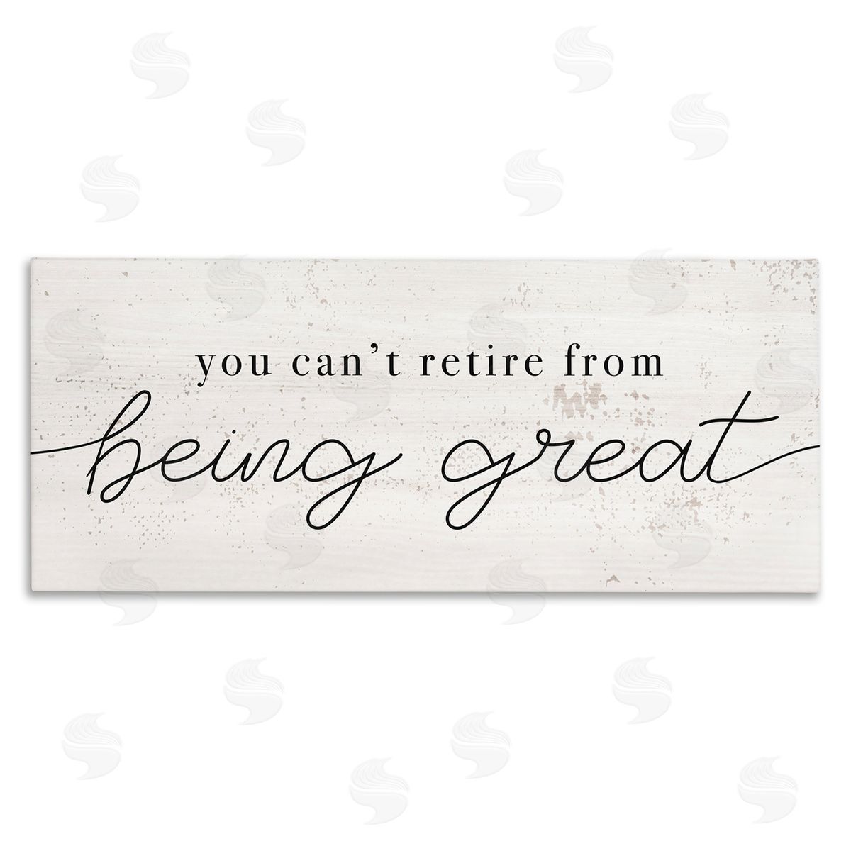 Stupell Studio Can't Retire Being Great Phrase Retirement Humor Canvas Wall Art