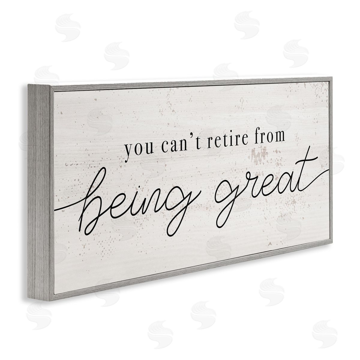 Stupell Studio Can't Retire Being Great Phrase Retirement Humor Gray Framed Giclee Wall Art
