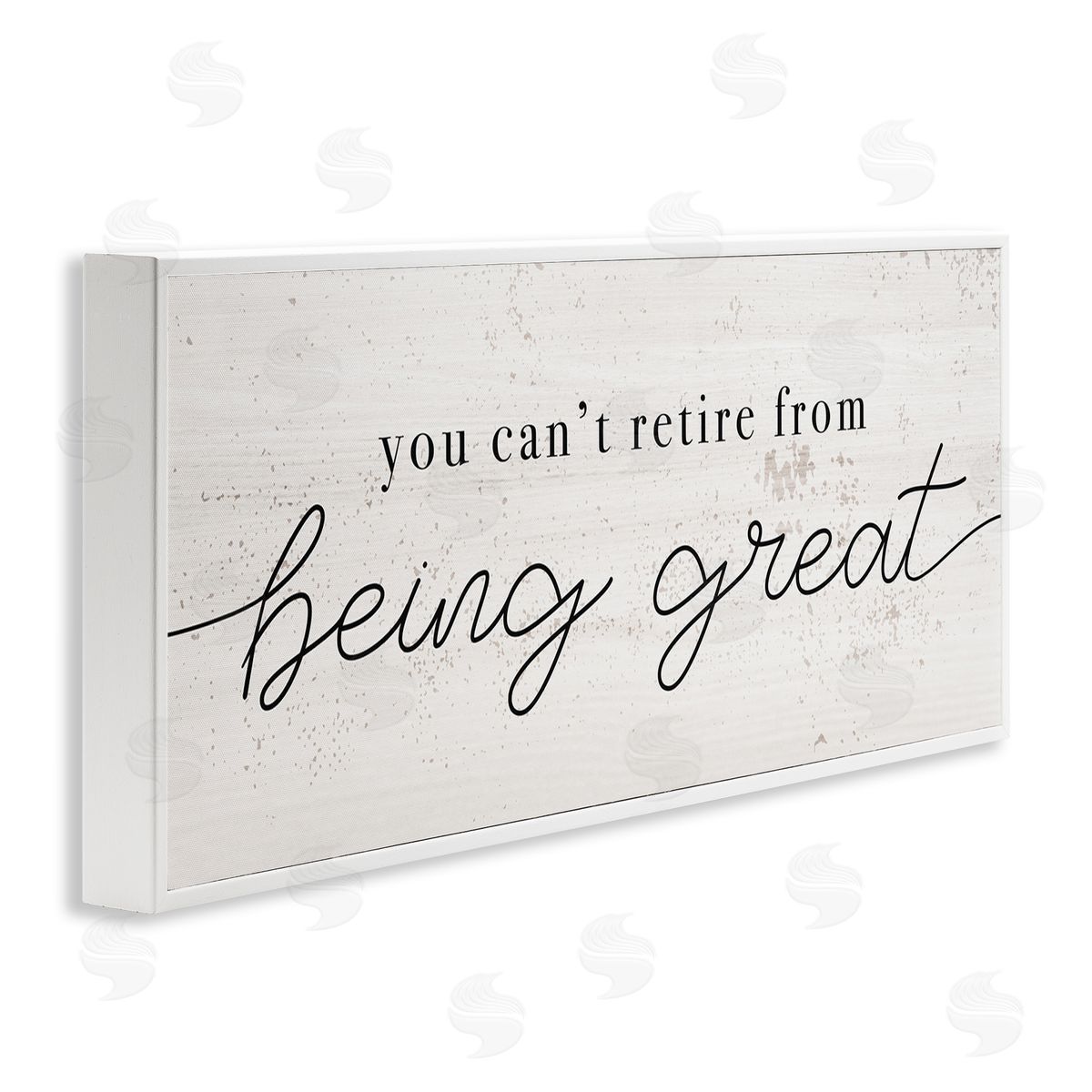 Stupell Studio Can't Retire Being Great Phrase Retirement Humor White Framed Giclee Wall Art