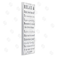 Stupell Studio | Relax and Enjoy Retirement Phrases Self-Care Message