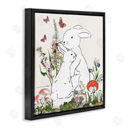 Sangita Bachelet | Rabbit Hugs in Spring Meadow Butterfly Garden