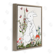 Sangita Bachelet | Rabbit Hugs in Spring Meadow Butterfly Garden
