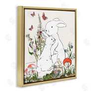 Sangita Bachelet | Rabbit Hugs in Spring Meadow Butterfly Garden