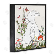 Sangita Bachelet | Rabbit Hugs in Spring Meadow Butterfly Garden