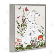 Sangita Bachelet | Rabbit Hugs in Spring Meadow Butterfly Garden
