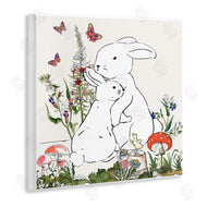 Sangita Bachelet | Rabbit Hugs in Spring Meadow Butterfly Garden