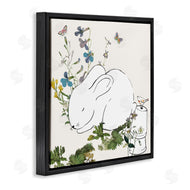 Sangita Bachelet | Sleeping Bunny Rabbit Soft Butterfly Garden