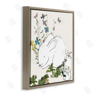 Sangita Bachelet | Sleeping Bunny Rabbit Soft Butterfly Garden