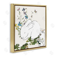 Sangita Bachelet | Sleeping Bunny Rabbit Soft Butterfly Garden