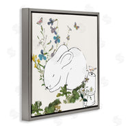 Sangita Bachelet | Sleeping Bunny Rabbit Soft Butterfly Garden