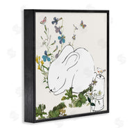 Sangita Bachelet | Sleeping Bunny Rabbit Soft Butterfly Garden