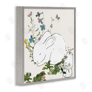 Sangita Bachelet | Sleeping Bunny Rabbit Soft Butterfly Garden