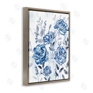 Ziwei Li | Blue Rose Garden Abstract Toile Florals