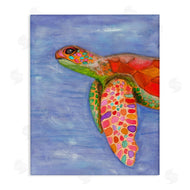 Elvira Errico | Rainbow Sea Tortoise Soft Coastal Swimming Portrait