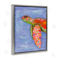 Elvira Errico | Rainbow Sea Tortoise Soft Coastal Swimming Portrait
