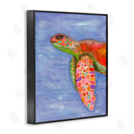 Elvira Errico | Rainbow Sea Tortoise Soft Coastal Swimming Portrait