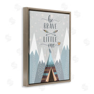 AE Design | Brave Little One Phrase Snow Mountain Range Teepee