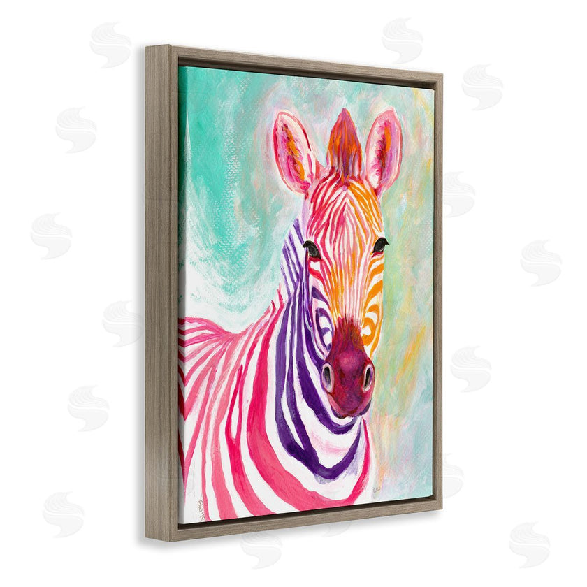 Elvira Errico | Warm Tone Zebra Stripes Safari Animal Portrait