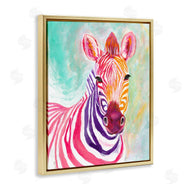 Elvira Errico | Warm Tone Zebra Stripes Safari Animal Portrait