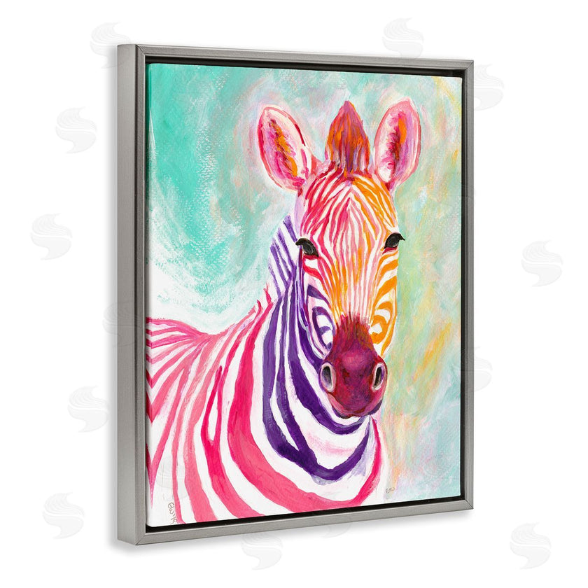 Elvira Errico | Warm Tone Zebra Stripes Safari Animal Portrait
