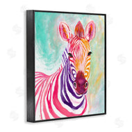 Elvira Errico | Warm Tone Zebra Stripes Safari Animal Portrait