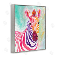 Elvira Errico | Warm Tone Zebra Stripes Safari Animal Portrait
