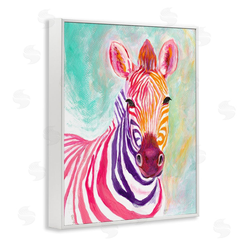 Elvira Errico | Warm Tone Zebra Stripes Safari Animal Portrait