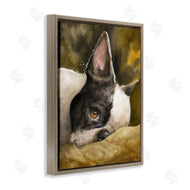 George Dyachenko | Boston Terrier Resting Dog Pet Portrait Black Brown