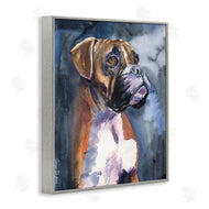 George Dyachenko | Adorable Boxer Pet Dog Dark Mist Portrait