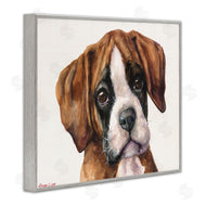 George Dyachenko | Puppy Eyes Boxer Dog Pet Portrait Brown White