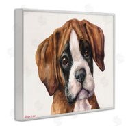 George Dyachenko | Puppy Eyes Boxer Dog Pet Portrait Brown White