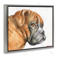 George Dyachenko | Boxer Dog Looking Back Adorable Pet Portrait