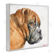George Dyachenko | Boxer Dog Looking Back Adorable Pet Portrait