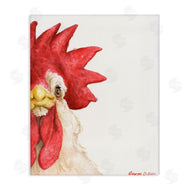 George Dyachenko | Farm Rooster Close Up Portrait Big Red Bird