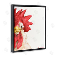 George Dyachenko | Farm Rooster Close Up Portrait Big Red Bird