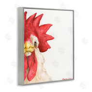 George Dyachenko | Farm Rooster Close Up Portrait Big Red Bird