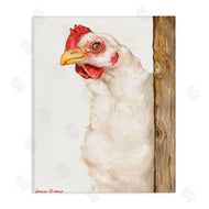 George Dyachenko | Chicken Behind Fence Farm Animal Portrait