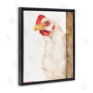 George Dyachenko | Chicken Behind Fence Farm Animal Portrait