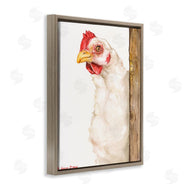 George Dyachenko | Chicken Behind Fence Farm Animal Portrait