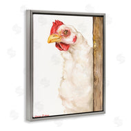 George Dyachenko | Chicken Behind Fence Farm Animal Portrait