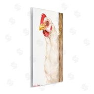 George Dyachenko | Chicken Behind Fence Farm Animal Portrait
