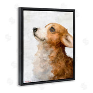 George Dyachenko | Adorable Corgi Puppy Portrait Pet Dog Watercolor