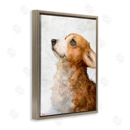 George Dyachenko | Adorable Corgi Puppy Portrait Pet Dog Watercolor