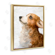 George Dyachenko | Adorable Corgi Puppy Portrait Pet Dog Watercolor