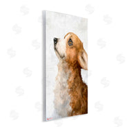 George Dyachenko | Adorable Corgi Puppy Portrait Pet Dog Watercolor