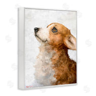 George Dyachenko | Adorable Corgi Puppy Portrait Pet Dog Watercolor