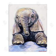 George Dyachenko | Baby Elephant Small Trunk Adorable Safari Animal