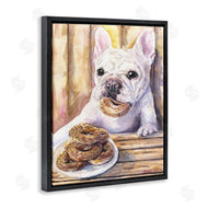 George Dyachenko | French Bulldog with Donuts Dessert Pet Dog